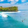 Surfing at Suluban Beach Bali